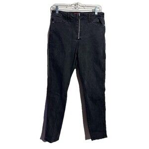 Vintage Guess Jeans Black Denim Relaxed Tapered High Rise Size 31